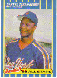 1988 Fleer Baseball All-Stars Baseball Cards   040      Darryl Strawberry